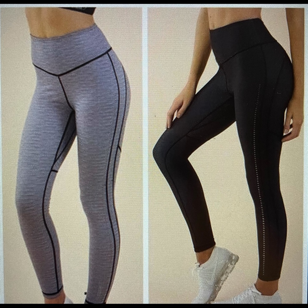 Gymshark Reversible Contrast Legging - Black/Grey